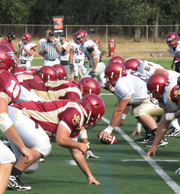 Bearcats Play Cardinal and Gold Scrimmage
