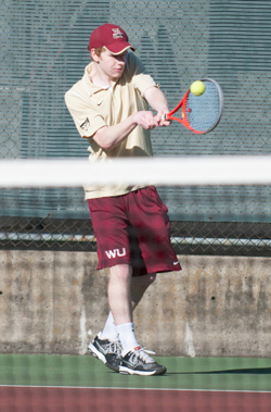 Bruins Defeat Bearcats, 8-1, in Northwest Conference Men's Tennis