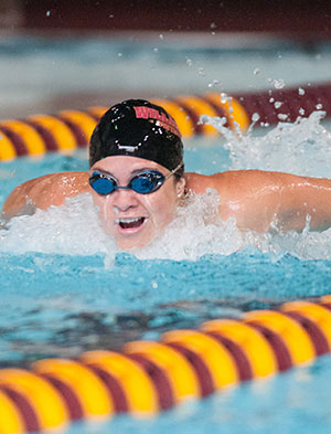 WU Sets School Record in Women's 200-yard Medley Relay at NWC Meet