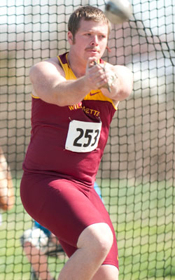 Faulhaber, Greenberg Win Hammer Throw at Willamette-Corban Dual