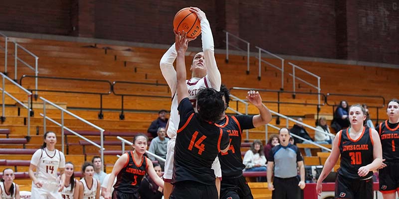 Danielle Morgan takes a shot over a defender.