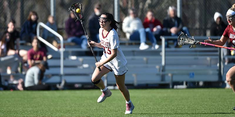 Lily Bachiochi moves up the field with possession.