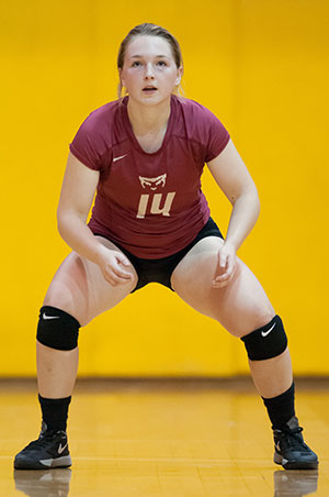 Bearcats Sweep Pioneers, 3-0, in NWC Volleyball Action